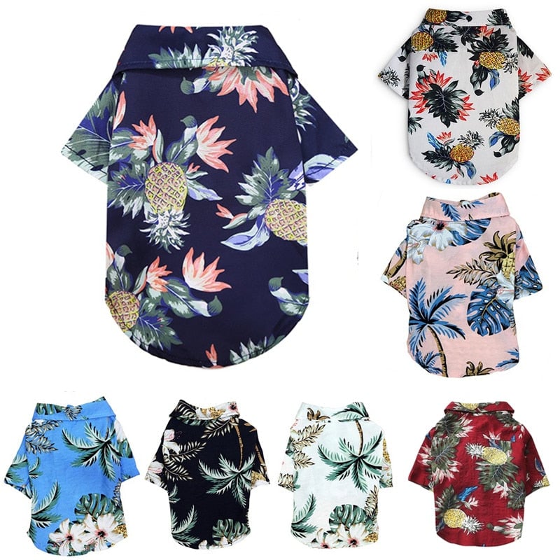 FLORAL PRINTED CAT DOG CLOTHES