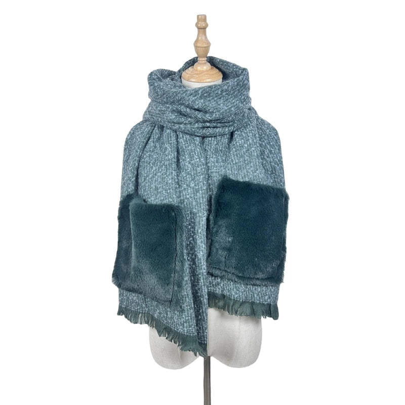 Women's Casual Solid Color Polyester Scarf