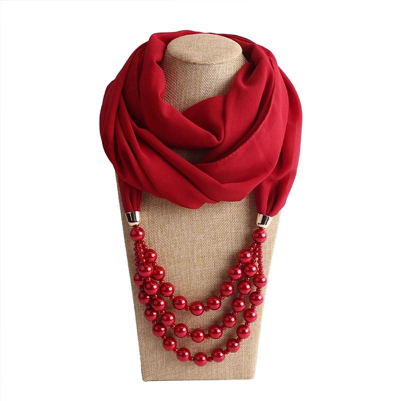 Women's Streetwear Solid Color Chiffon Patchwork Winter Scarves