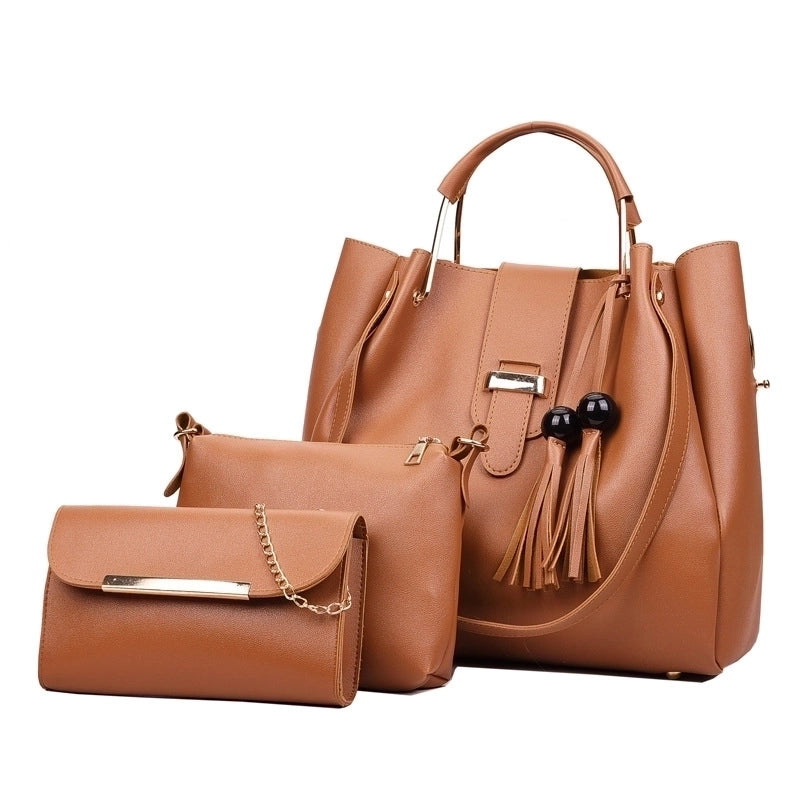 Women's Large Summer Pu Leather Fashion Bag Sets