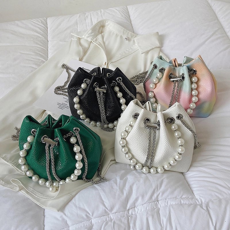 Women's Mini All Seasons Pu Leather Elegant Bucket Bag