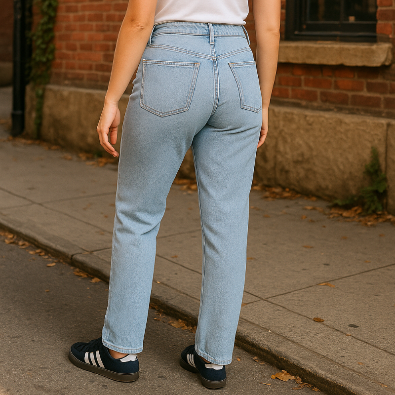 High-Waisted Loose Jeans For Women