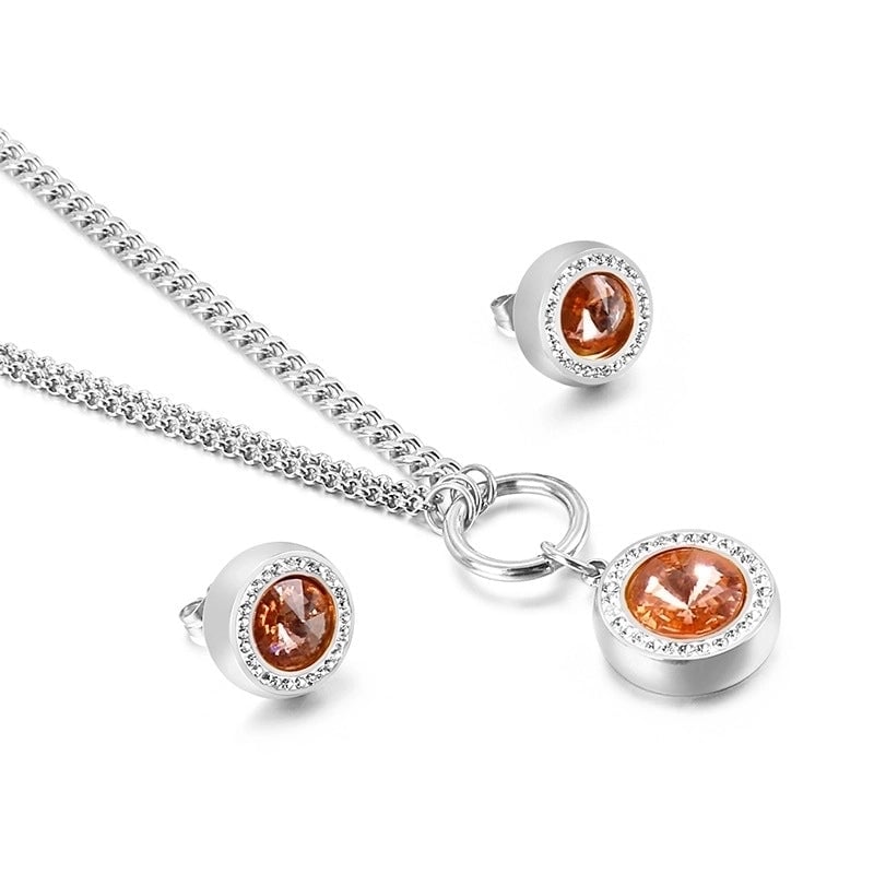 Titanium Steel 18K Gold Plated Fashion Plating Heart Titanium Steel