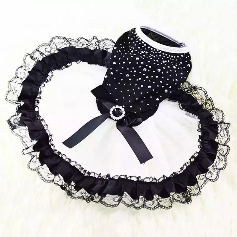 Lace Bowknot Design Puppy Dress