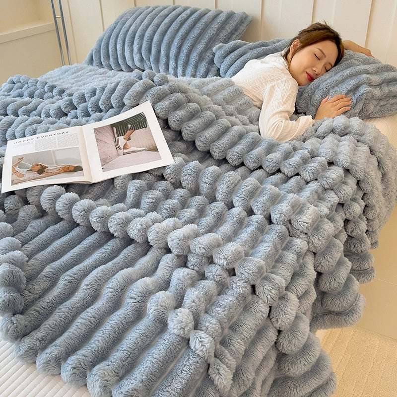 Casual Vacation Solid Color Polyester Fiber (Polyester) Blanket Couch & Sofa Decor