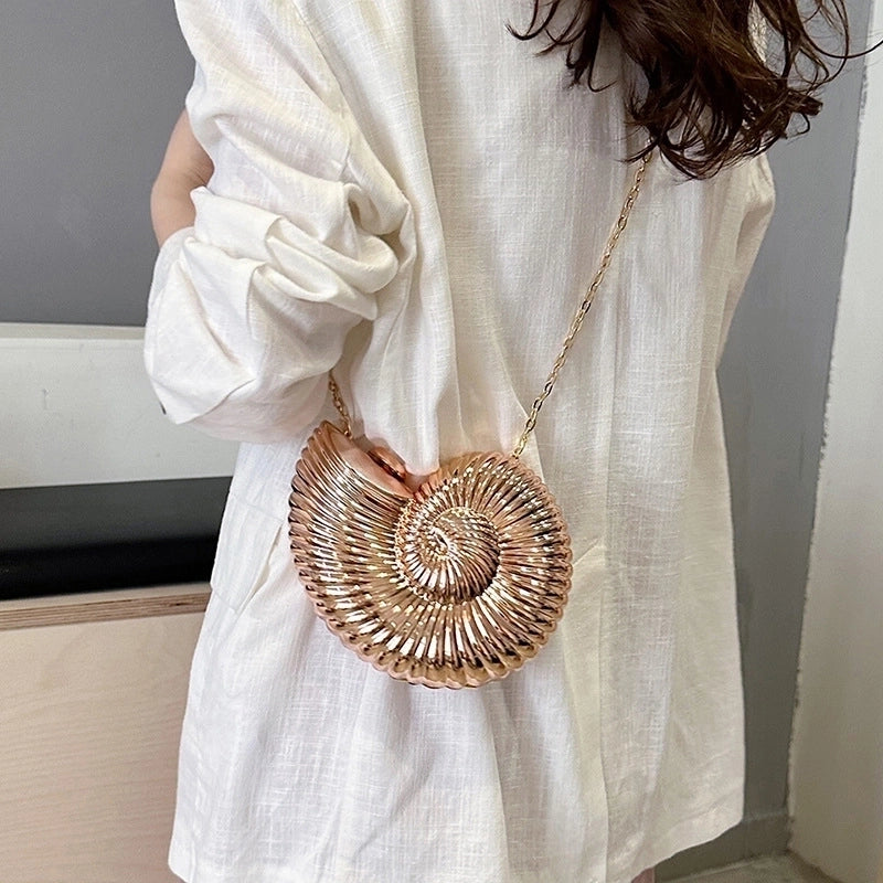 Women's Medium PVC Solid Color Streetwear Lock Clasp Crossbody Bag