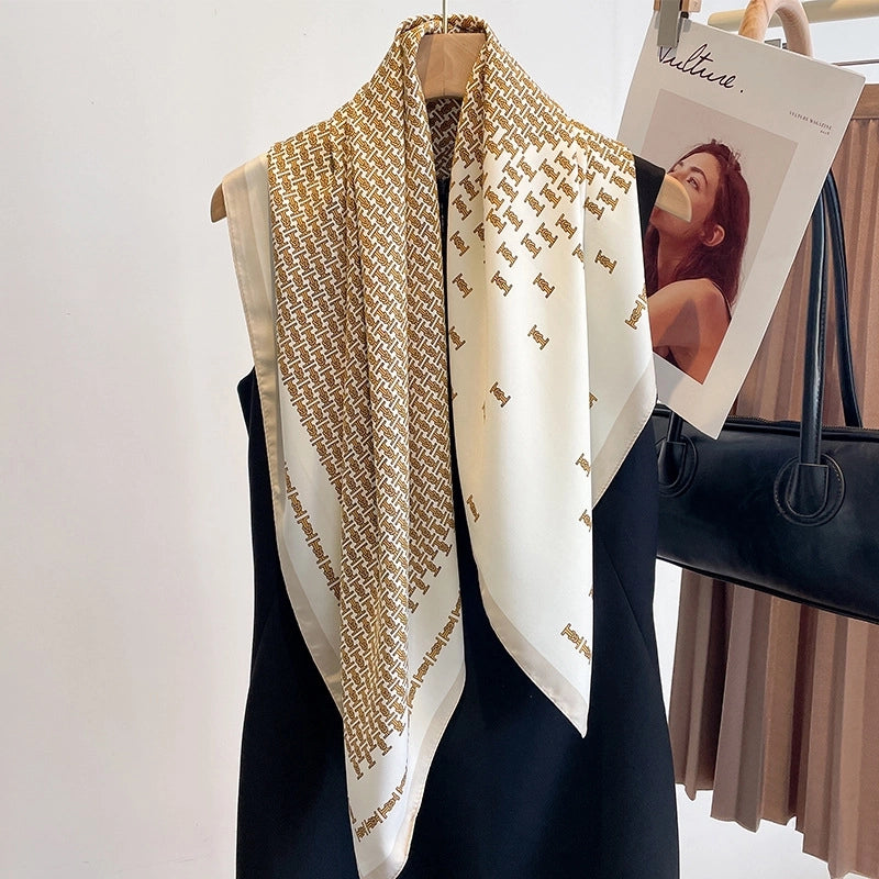 Women's Casual Minimalist Bag Shoe Polyester Silk Scarf