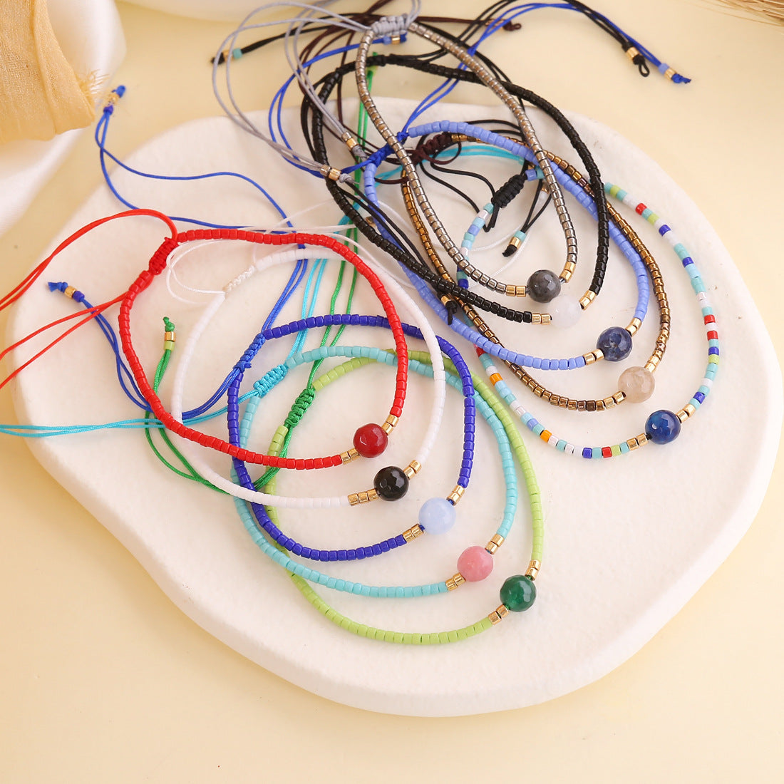 Women  Bohemian Flower Bead Bracelets