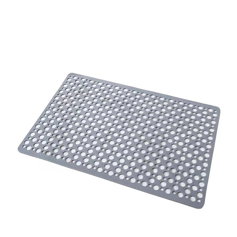 Bathroom Non-slip Mat Round Hole Leaking Non-slip Floor Mat With Suction Cup Shower Room Bathroom Bath Hydrophobic Floor Mat