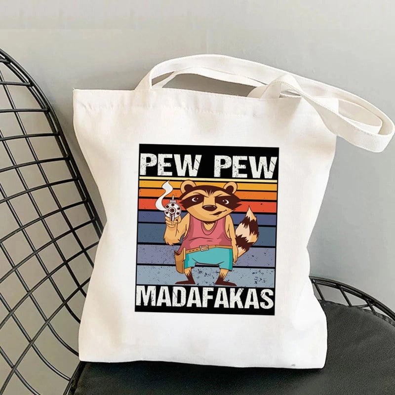 Pug Canvas Tote Bag Women's Large-capacity Dog Tote Bag