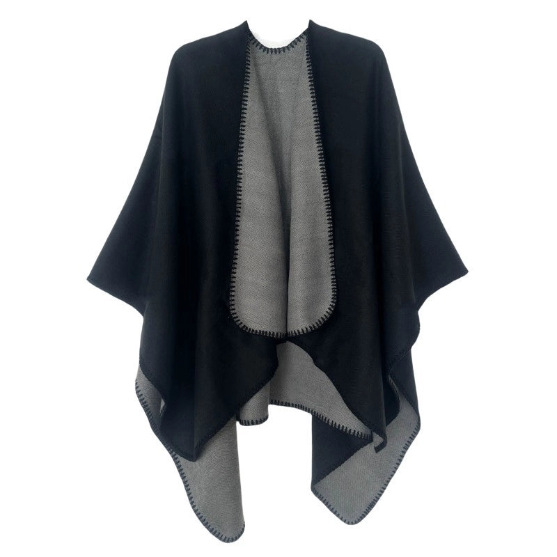 Women's Streetwear Solid Color Imitation Cashmere Shawl