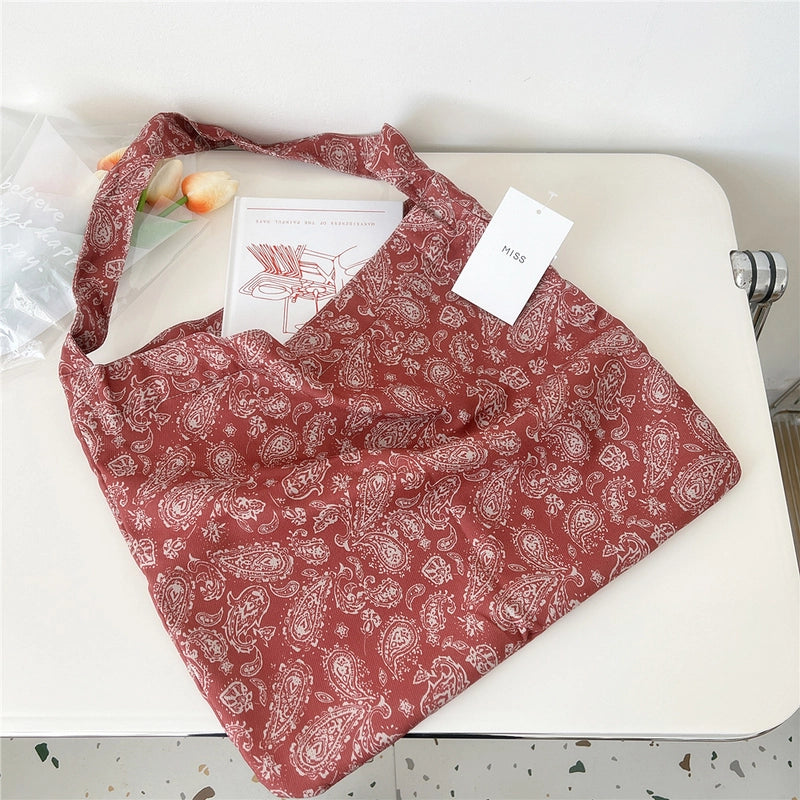 Women's Medium Polyester Flower Leopard Sexy Pillow Shape Open Underarm Bag