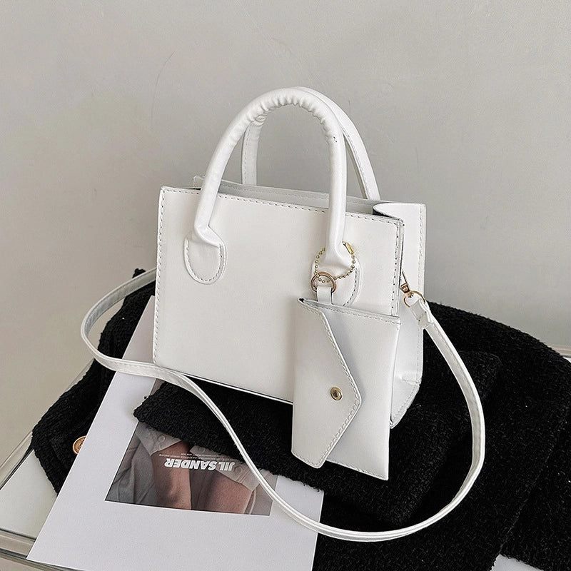 Women's All Seasons Pu Leather Solid Color Elegant Streetwear Square Zipper Square Bag