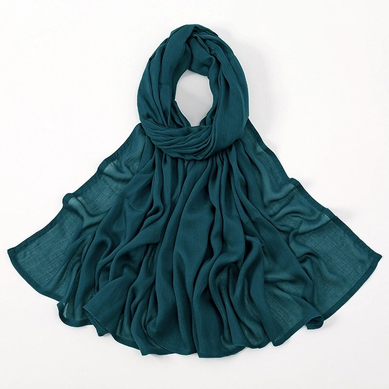 Women's Elegant Minimalist Solid Color Rayon Kerchief