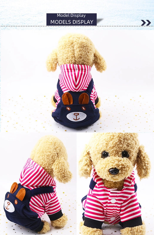 Four Leg Transformation Warm Pet Dog Cat Clothes Teddy Fadou Autumn And Winter Clothing Products Warm Thickened