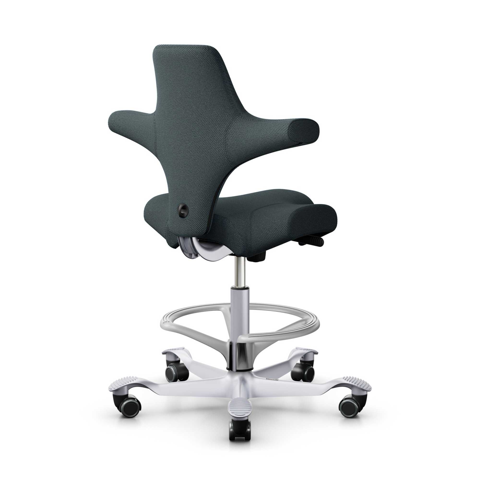 HAG Capisco 8106 ergonomic chair. Kvadrat Steelcut Trio STT883/Silver