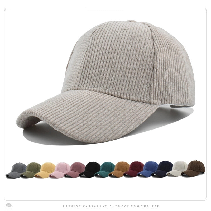 Unisex Elegant Lady Solid Color Curved Eaves Baseball Cap