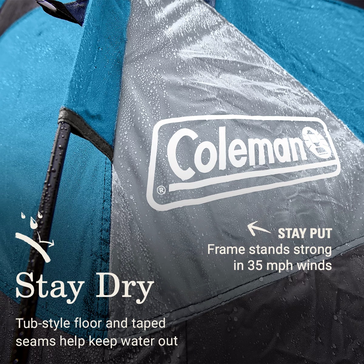 Coleman® Camp Burst™ 4-Person Camping Tent