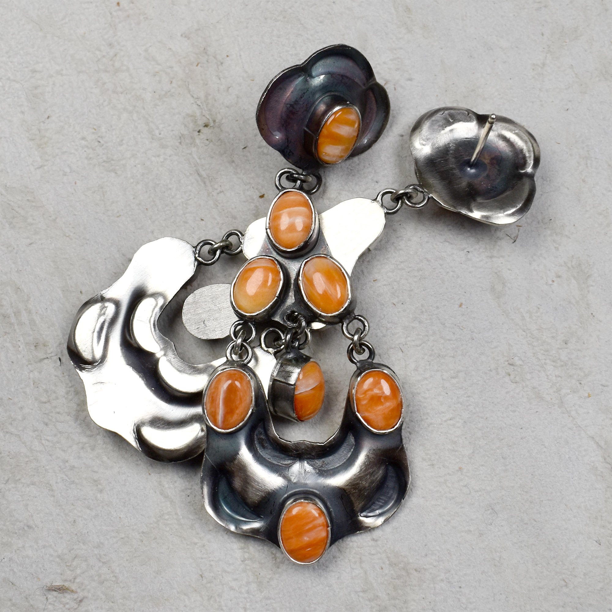 Spiny Oyster Pueblo Chandelier Earrings