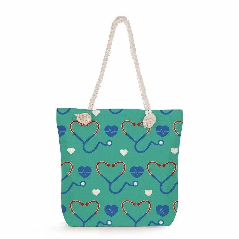 Women's Classic Style Nurse Canvas Shopping Bags