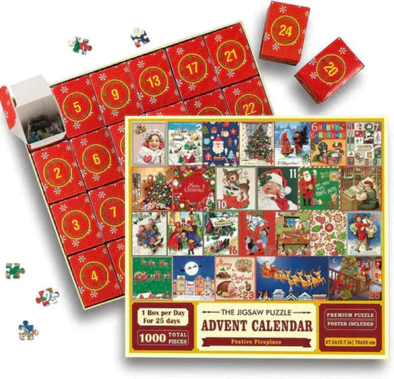 【UP TO 50% OFF】🎅🎄Advent Calendar Christmas Jigsaw Puzzles