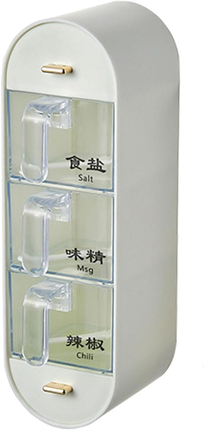 Household Condiment Box No drilling Hangable Condiment Dispenser.for Home Kitchen