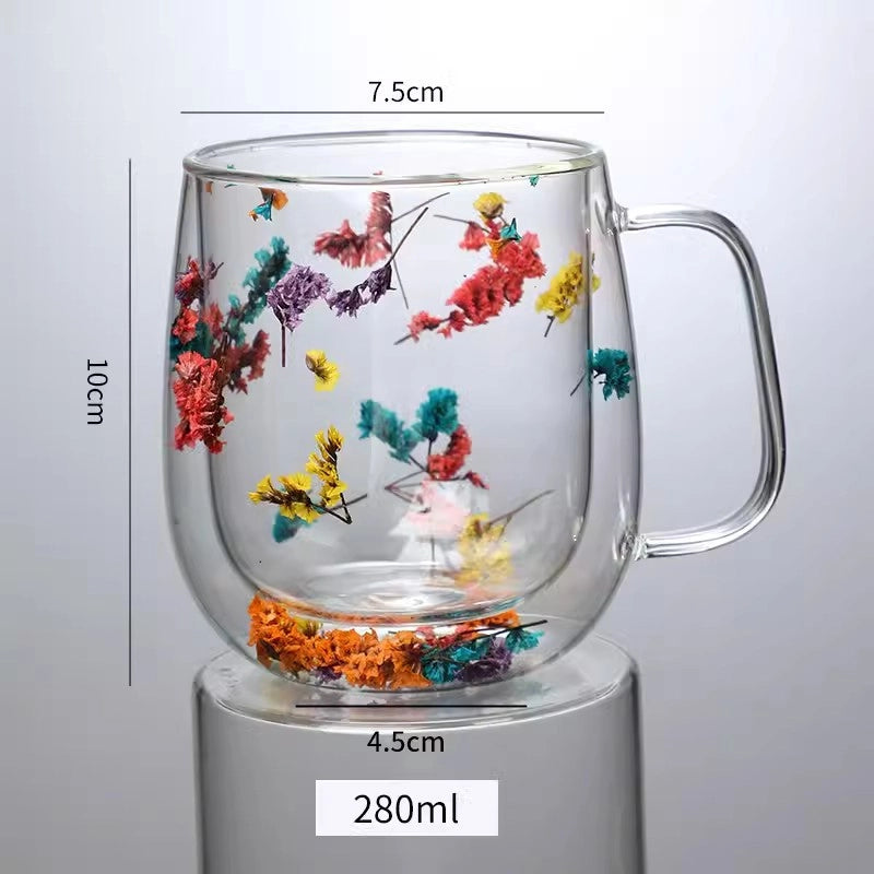 Casual Vacation Multicolor Borosilicate Glass Water Bottles 1 Piece