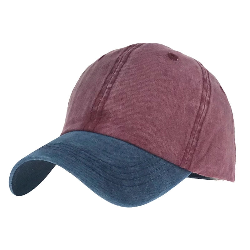 Summer And Autumn Outdoor Peaked Cap Female Couple Distressed Washed Baseball Cap Men's And Women's Pure Cotton Light Board Sun Hat