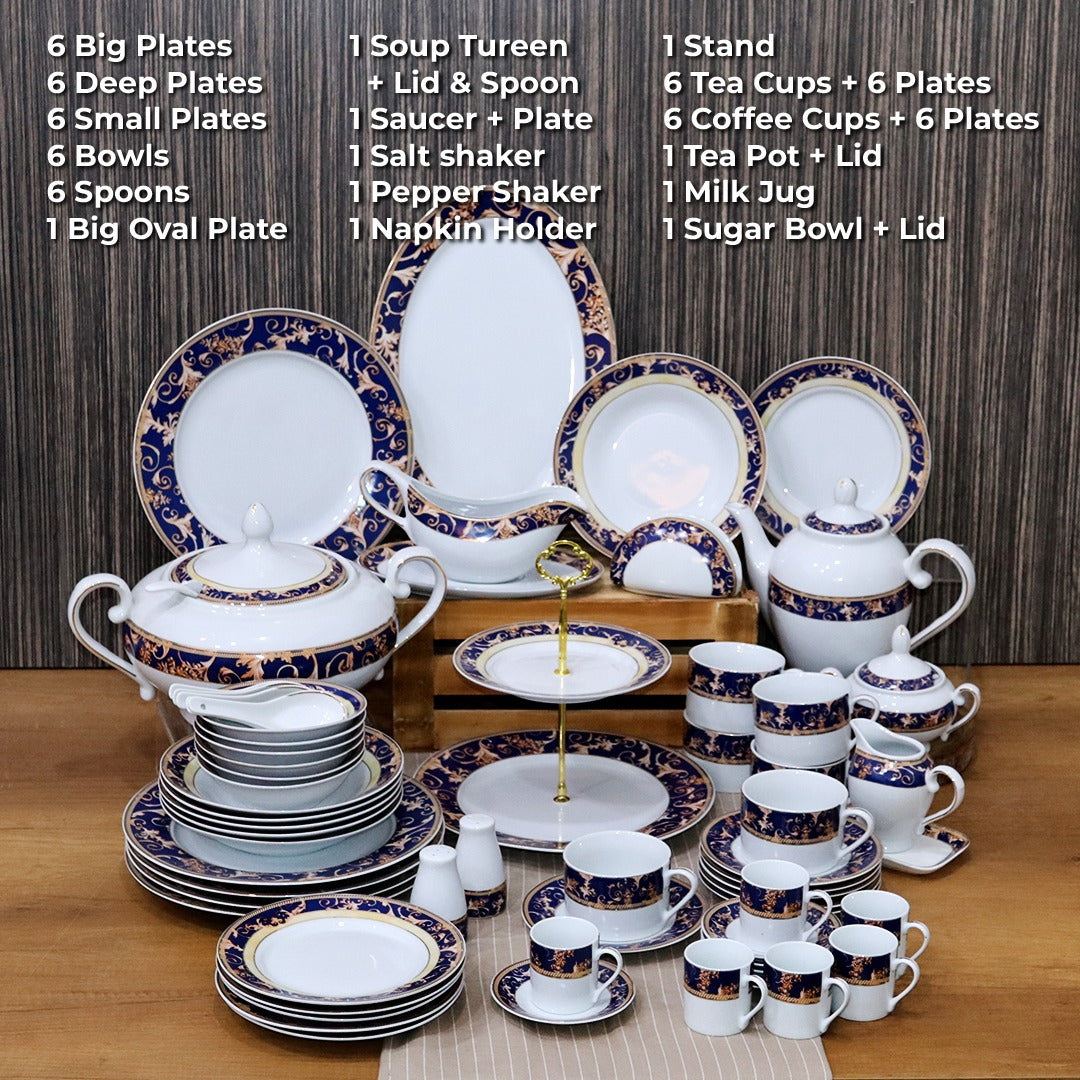 Classic Navy Full Kitchenware Set (72pcs)