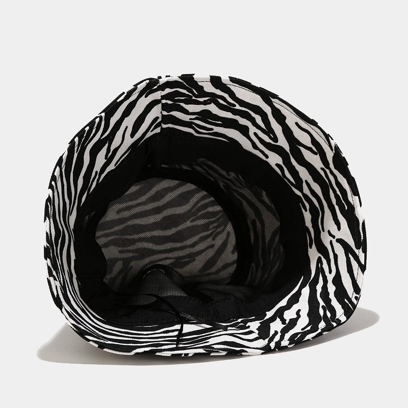 Fisherman Hat Tide New Striped Hat Korean Dongdaemun Hat Female Four Seasons Can Wear Sunscreen Cap