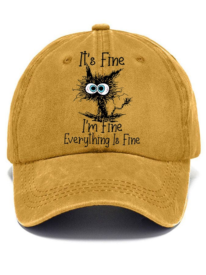 Funny Black Cat Hat