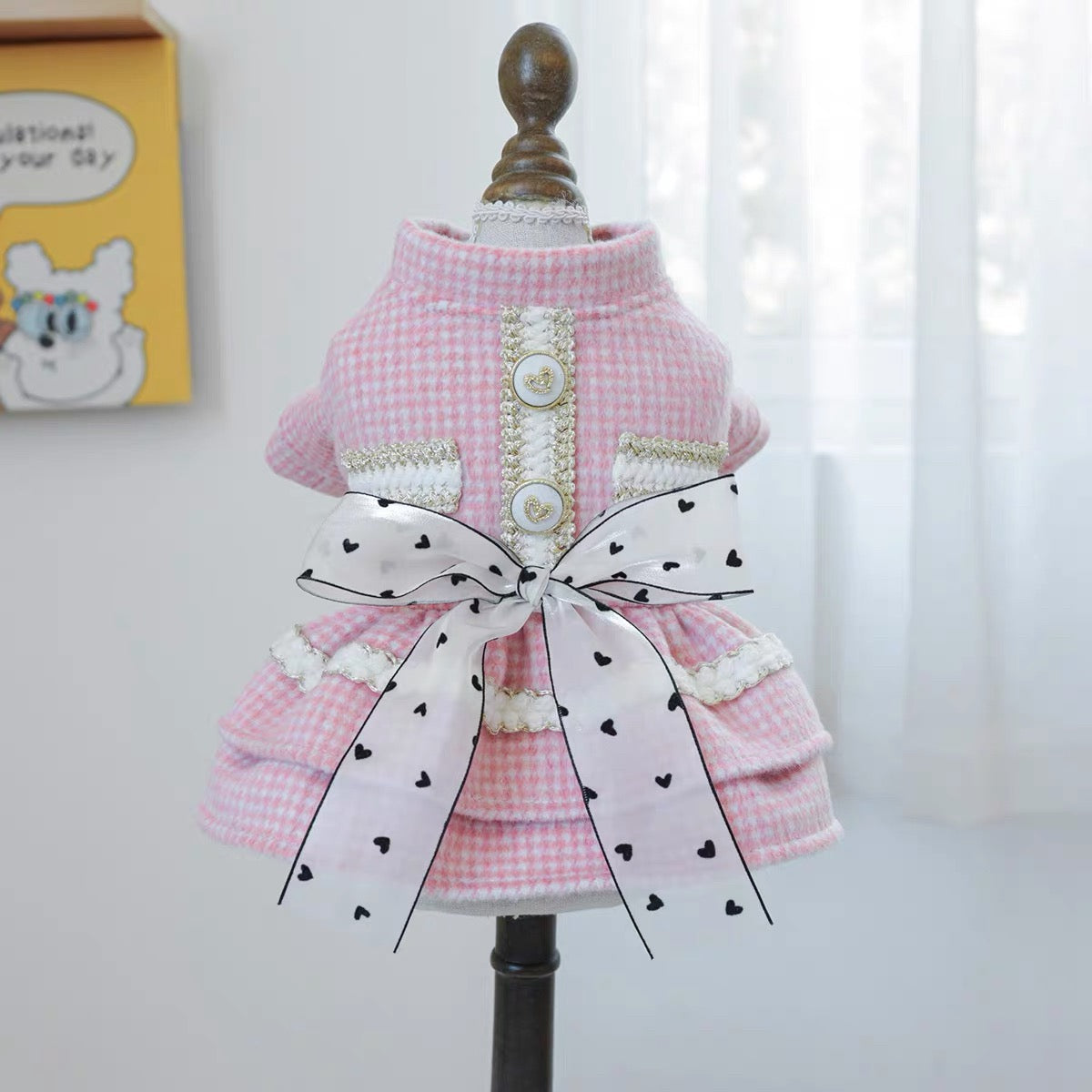 Warm Sweet Bowknot Layered Princess Dress