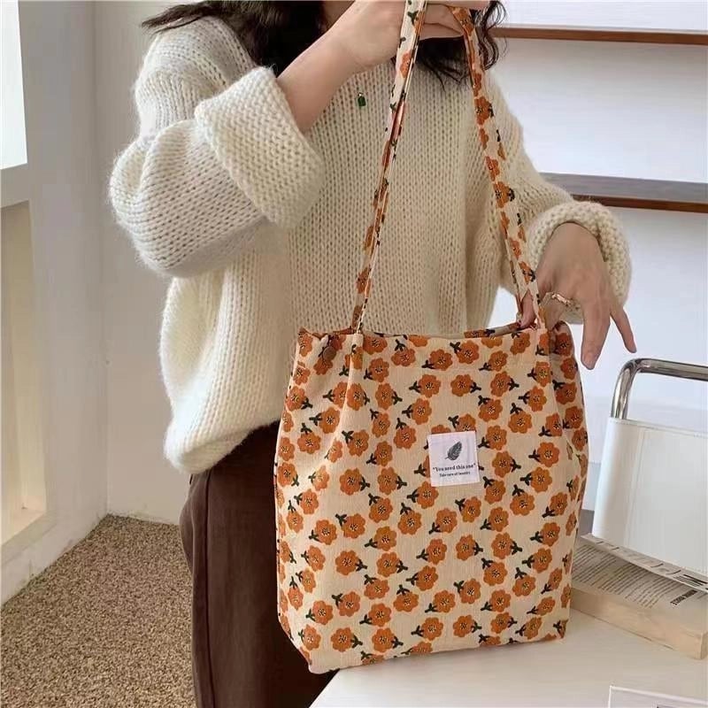 Women's Large Nylon Cows Cheetah Print Smile Face Classic Style Square Open Underarm Bag