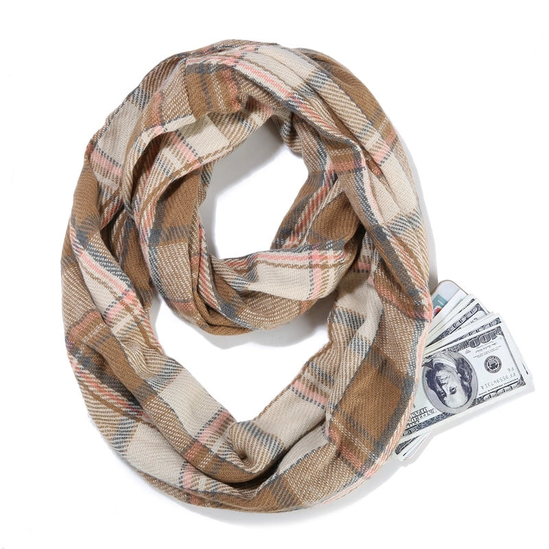 Women's Classic Style Color Block Imitation Cashmere Scarf
