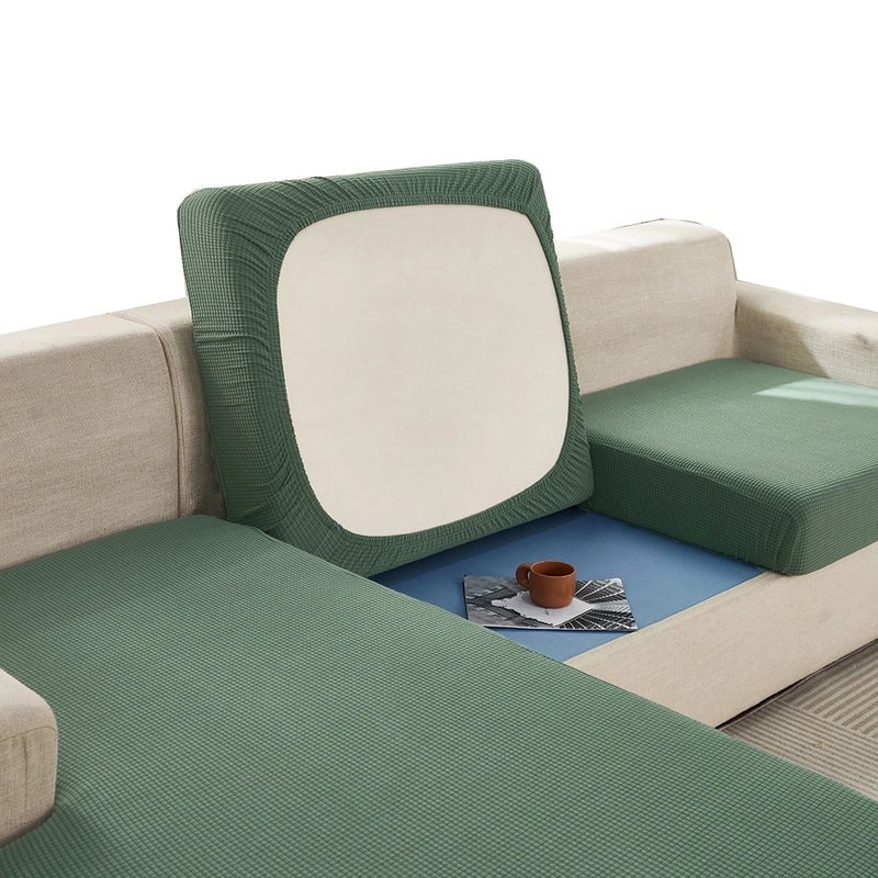 Simple Sofa Cushion Cover Household Solid Color Jacquard Knitted Elastic Sofa Cushion All-inclusive Sofa Cushion Protective Cover