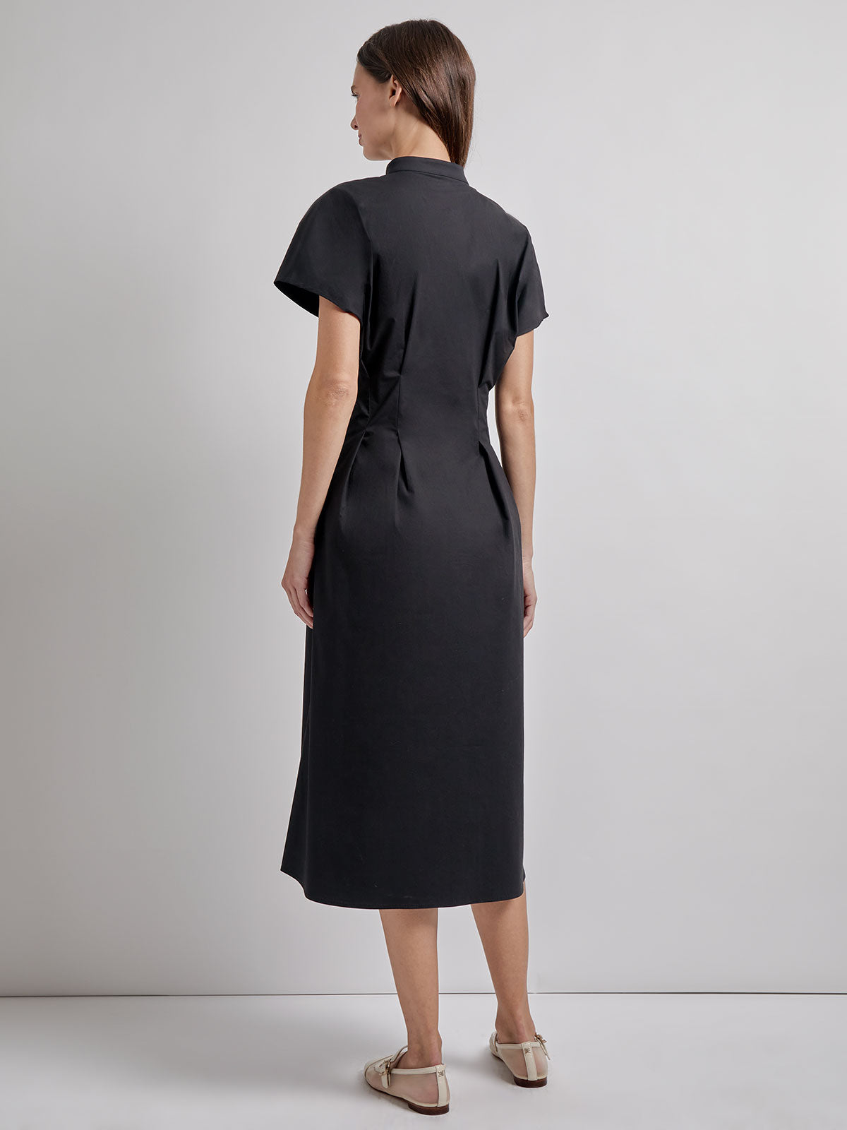 Fit & Flare Button Front Maxi Dress - Modern Fit