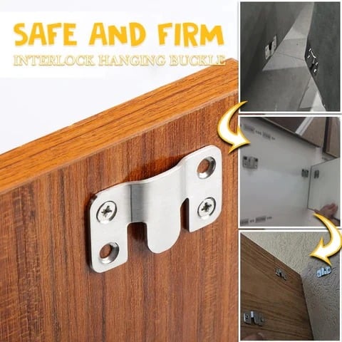 (🎉2023 New Year Promotion - Save 49%)Stainless Steel Interlock Hanging Buckle🔥BUY 4 GET 2 FREE(6 PAIR)