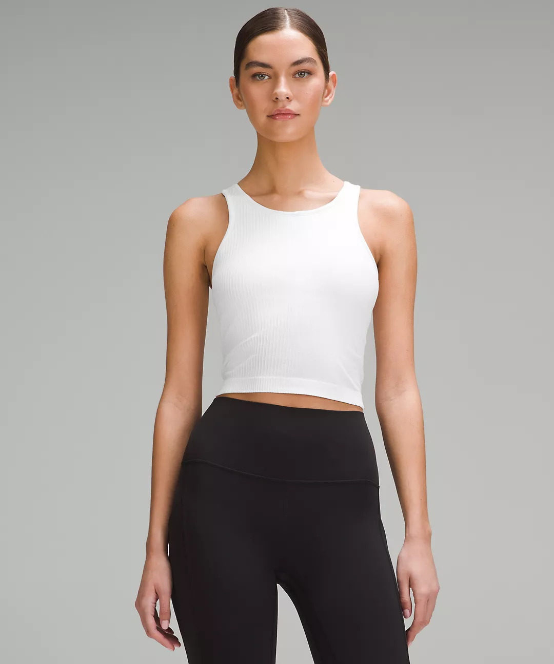 Ebb to Street Cropped Racerback Tank Top Light Support, B/C Cup