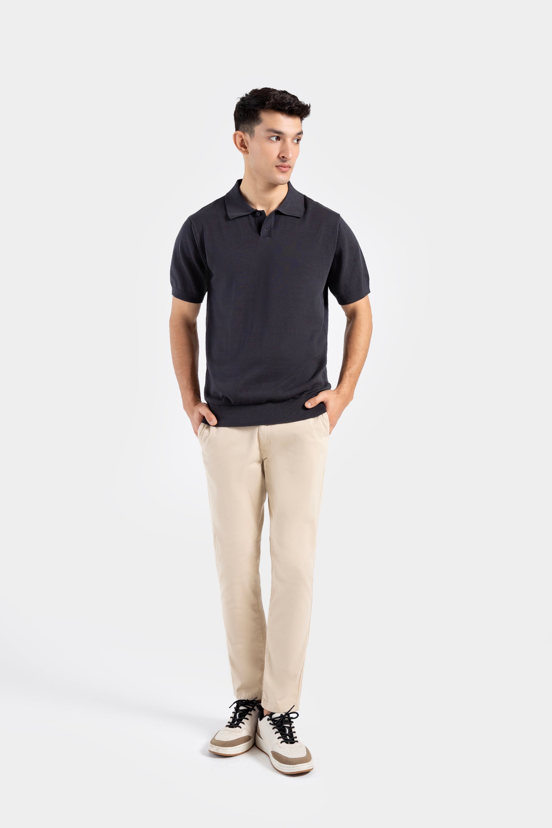 Premium Basic Knitted Polo Shirt