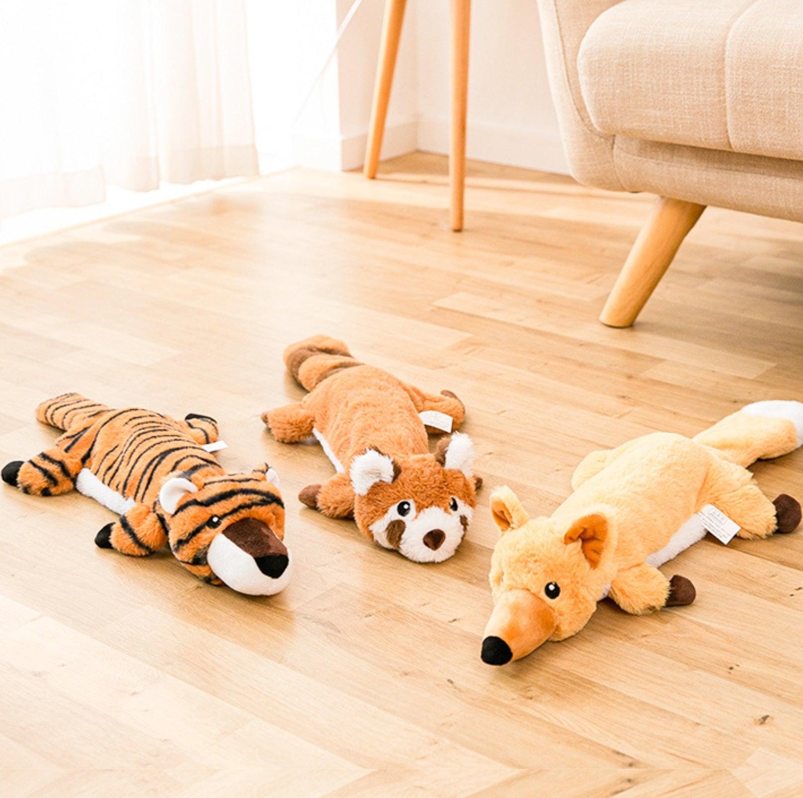 Animal Style Pocketed Plush Dog Toy - Fillable with Water Bottle for Extra Fun