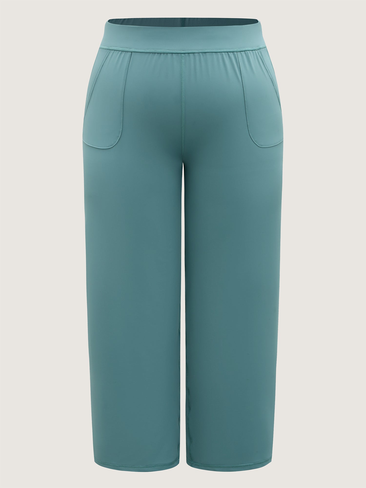 Stretchy Pull-On Straight-Leg Pants
