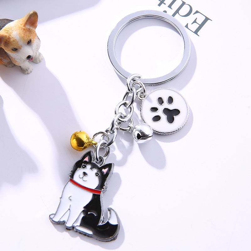 Personalized Dog Pattern Keychain