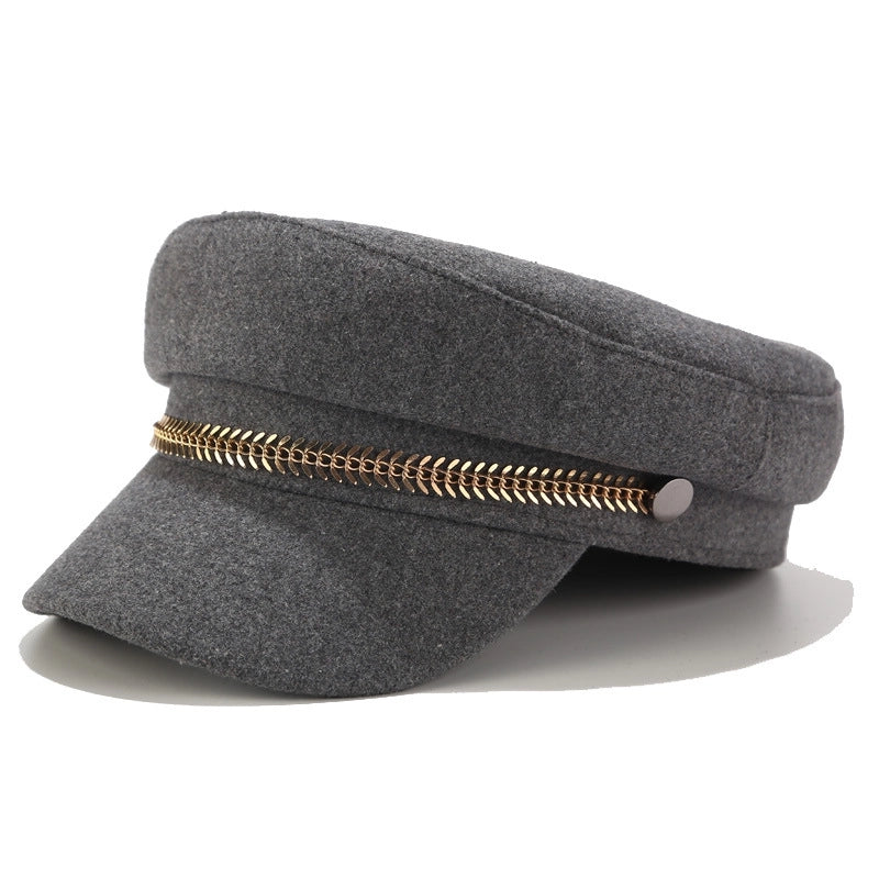 Unisex Retro Classic Style Solid Color Beret Hat