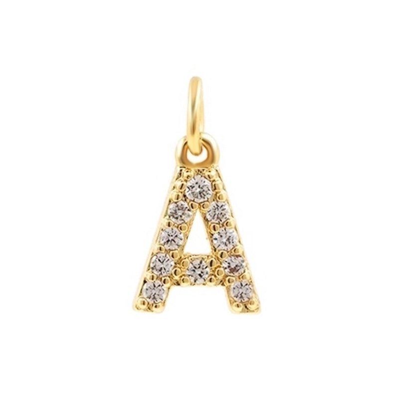 Bohemian Letter Stainless Steel Plating 18k Gold Plated Necklace