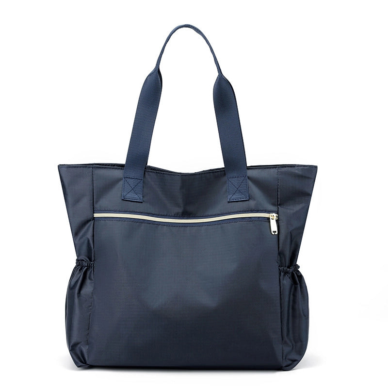 Women's Large Nylon Color Block Vintage Style Classic Style Square Zipper Handbag