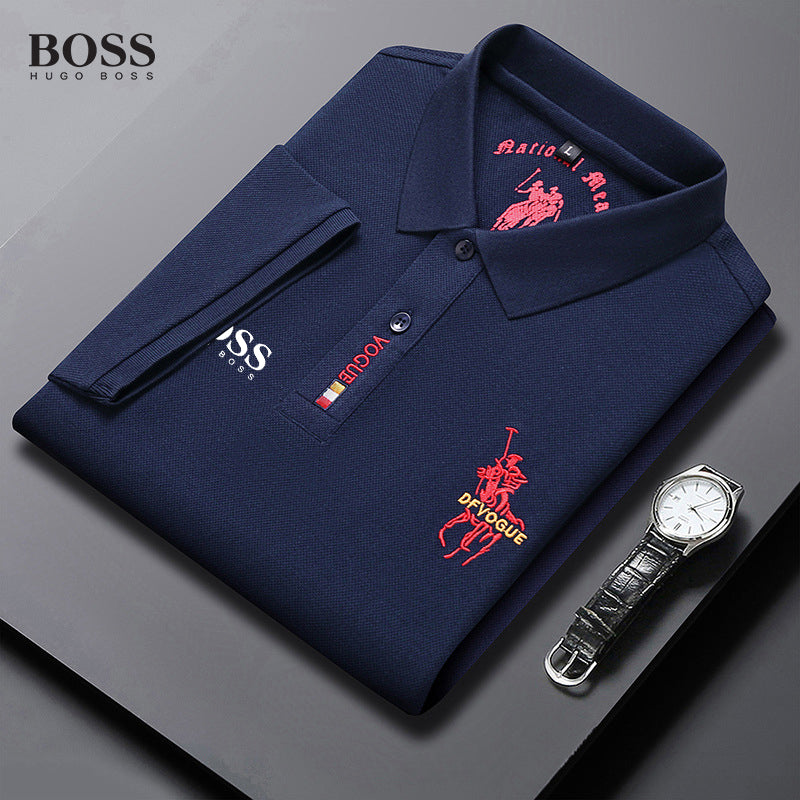 BOSS Embroidery Short Sleeve Polo