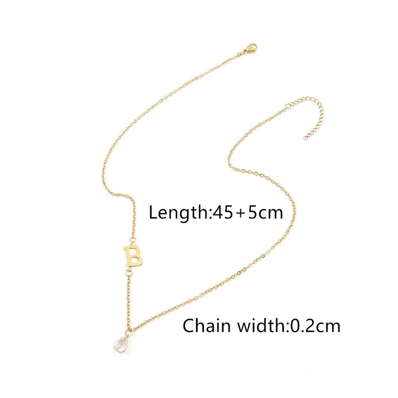 Casual Classic Style Letter 201 Stainless Steel 304 Stainless Steel Pendant Necklace