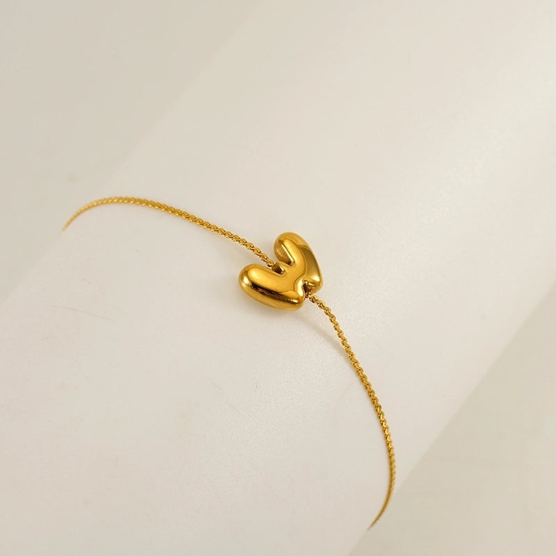 Casual Minimalist Letter 304 Stainless Steel 18K Gold Plated Bracelets In Bulk
