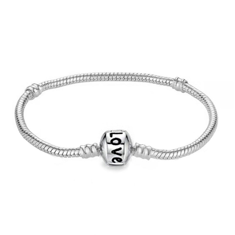 1 Piece Fashion Round Heart Shape Copper Plating Bracelets