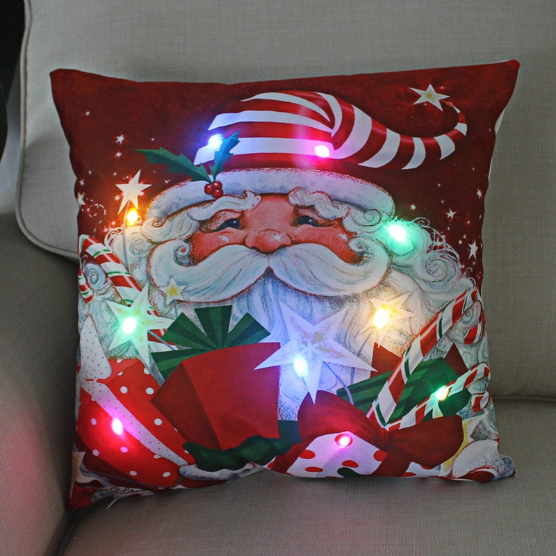 Fashion Santa Claus Plush Pillow Cases